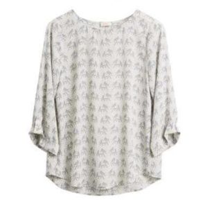 Pixley Elephant 3/4 Sleeve Blouse