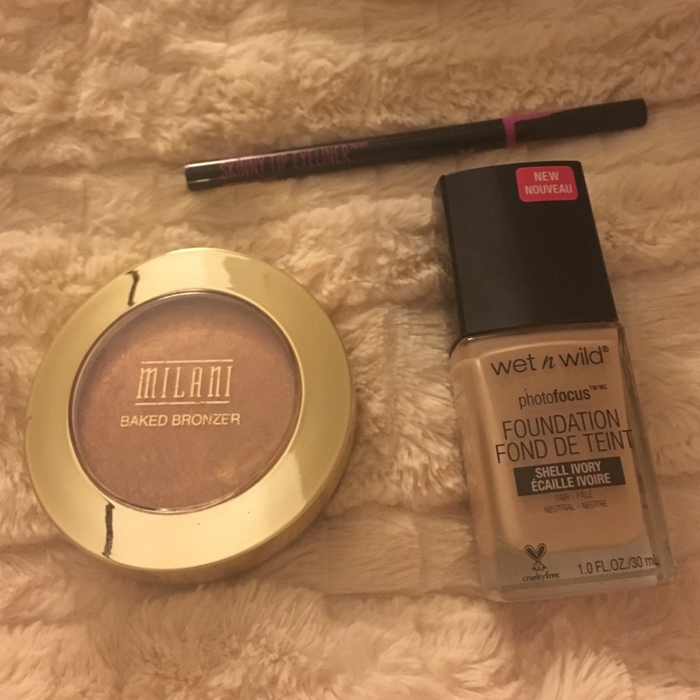Wet n wild photofocus milani bronzer bundle