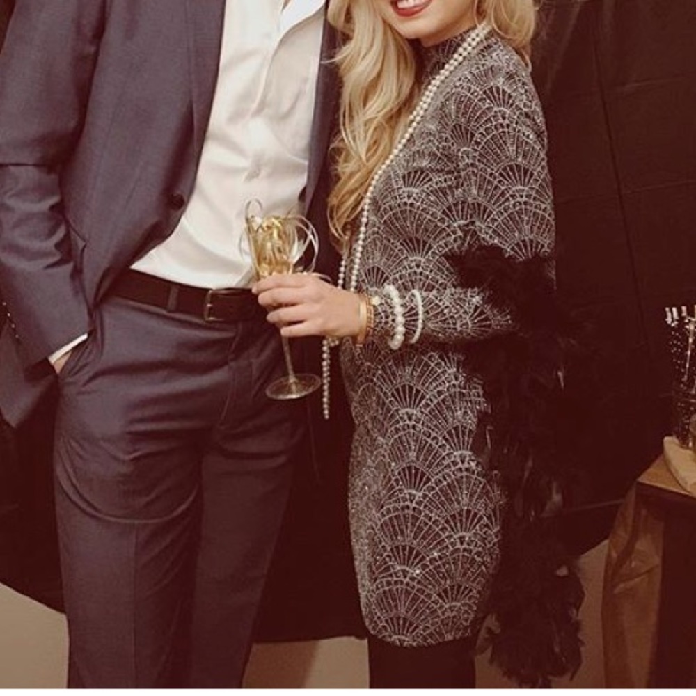 High Neck Art Deco Bodycon dress