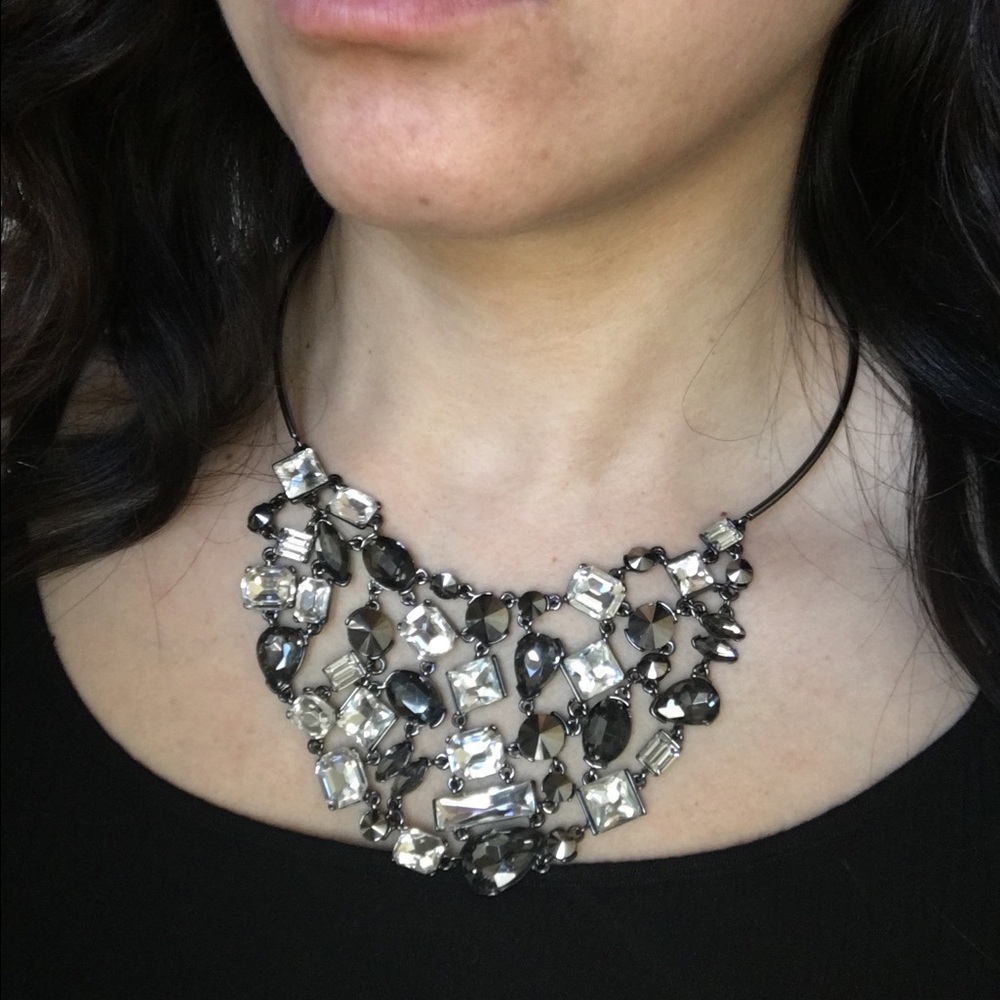 Studded statement necklace