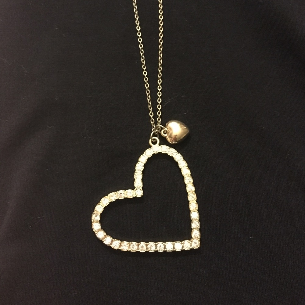 Studded heart necklace