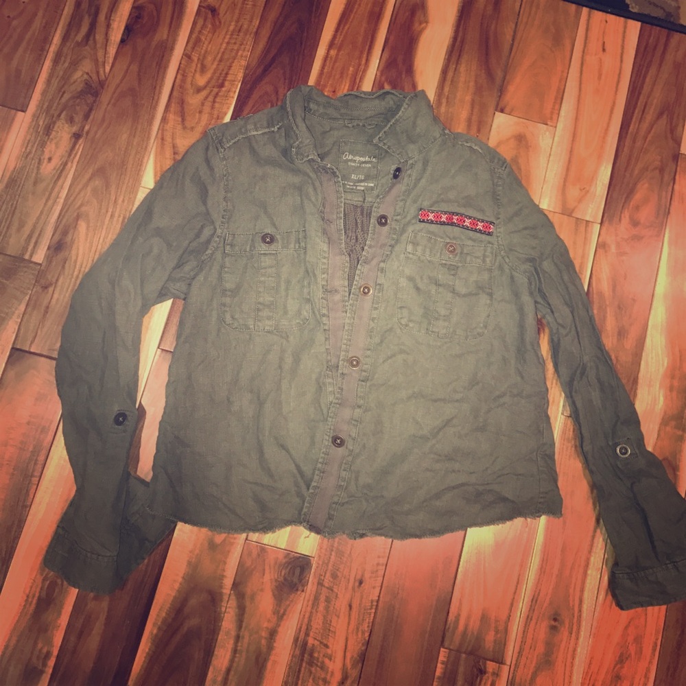 Knit back jacket