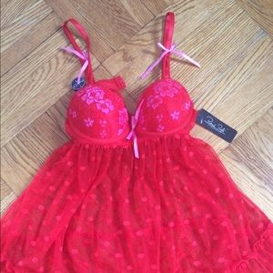 Sexy lingerie  lace underwear babydoll push -up