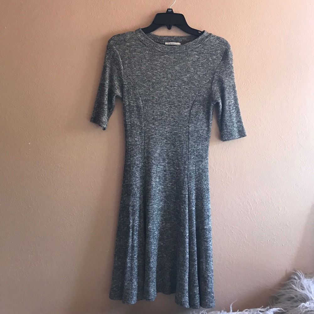 Rib knit dress