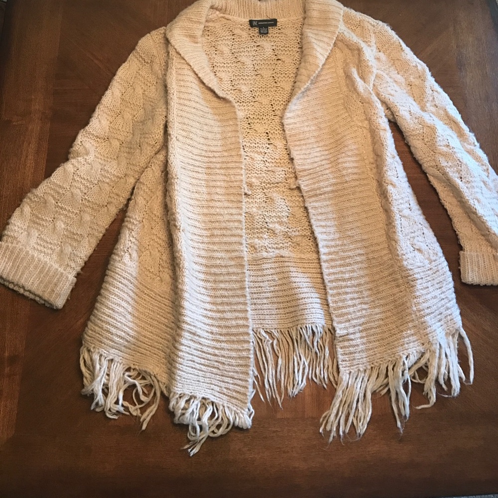 INC tan sweater
