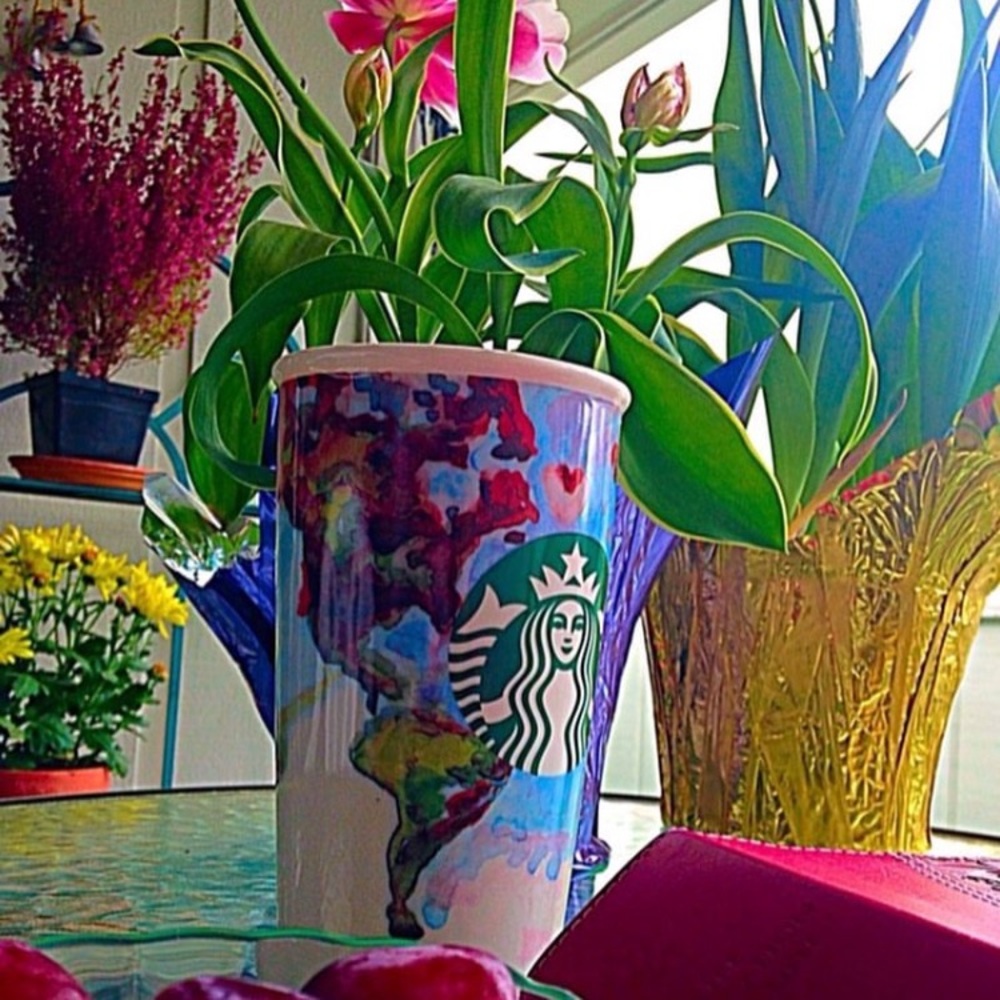 Starbucks Double wall Cermanic Globe Traveler