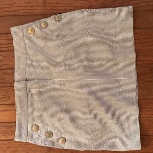 J. Crew seersucker skirt size 0