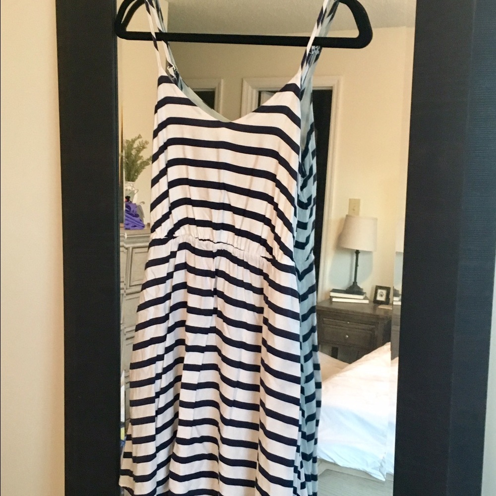 LC Lauren Conrad nautical striped sundress