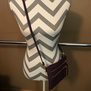 Faux leather crossbody