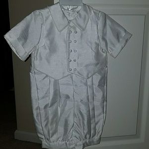 Angels Baby boy baptism/christening romper size xl