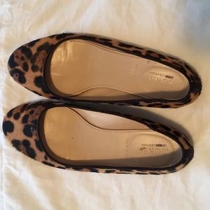 J. Crew cheetah flats size 6