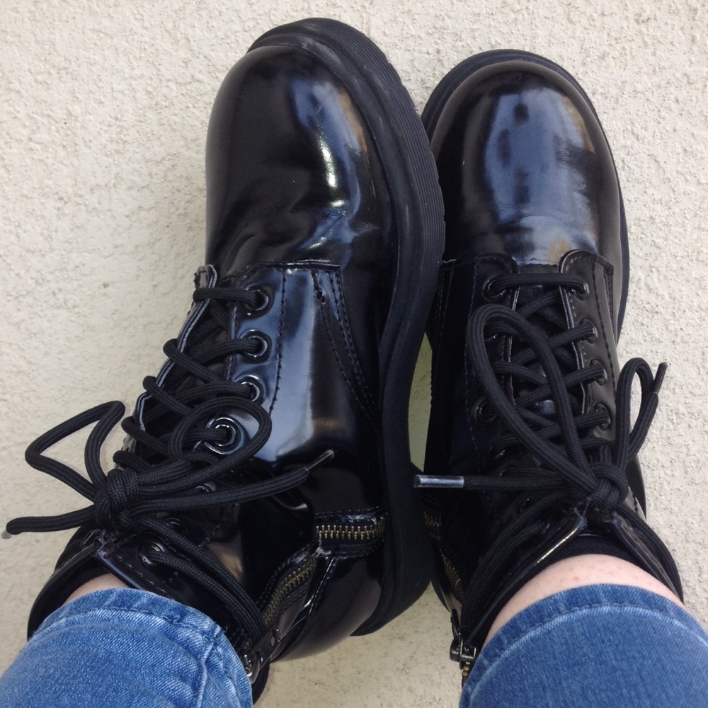 Black Lace Up Boots