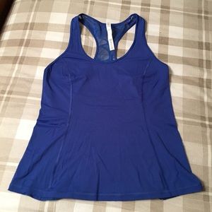 Blue lululemon tank