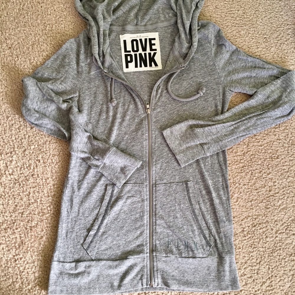 Women's VS Pink full zip up in stretchy size:S