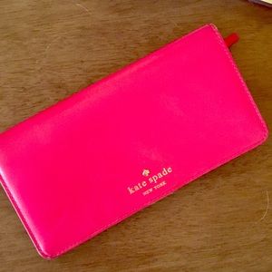 Kate Spade hot pink wallet