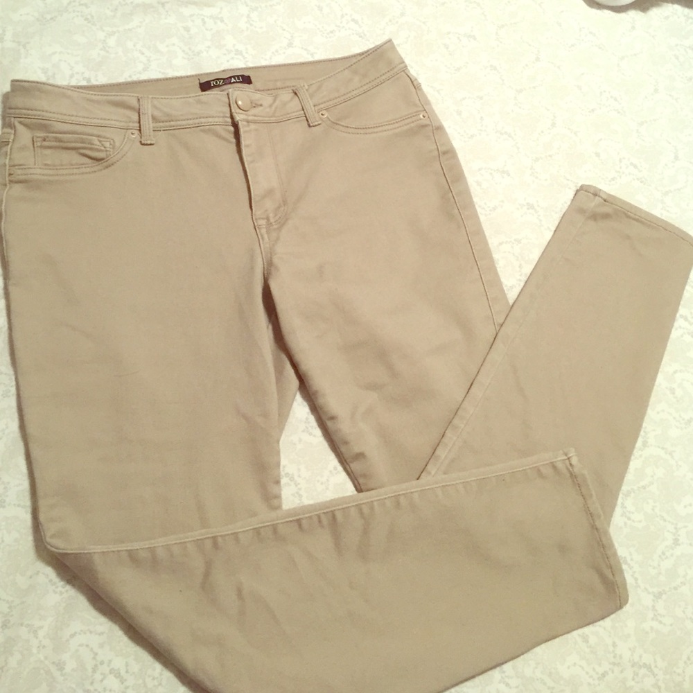 Tan Stretch Skinny Jeans