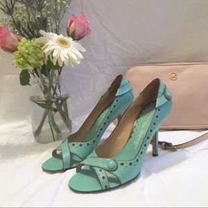BCBG Vintage/ Pinup Style Leather Heels