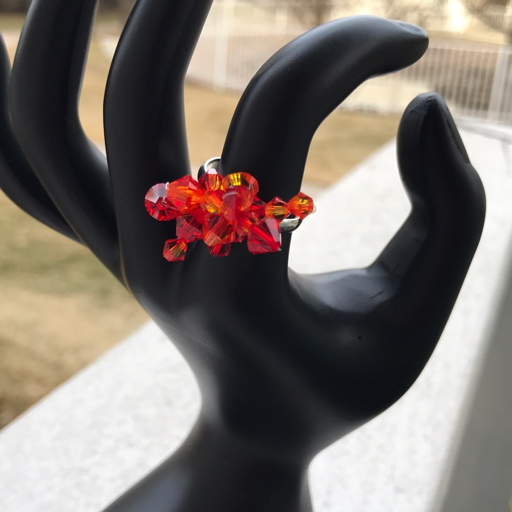 Crystal cluster ring 🌺