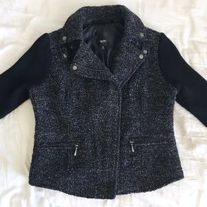 Mossimo Gray & Black Moto Jacket