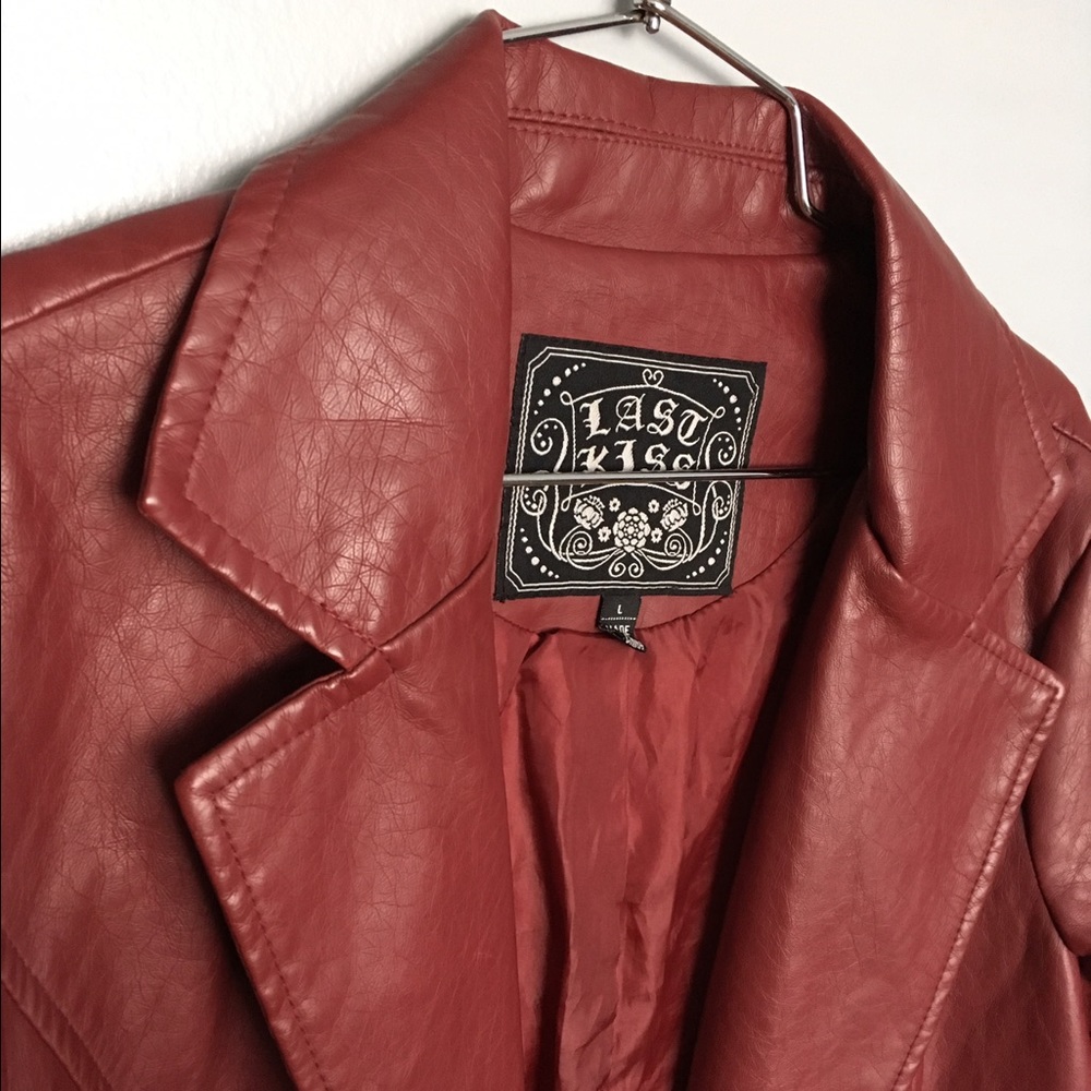 Faux Leather Blazer/Jacket