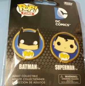Funko POP Pins Batman Superman DC Comics