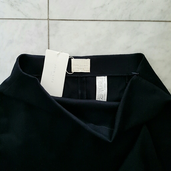 Zara Frilled Wool Blend Skirt - Picture 7 of 8