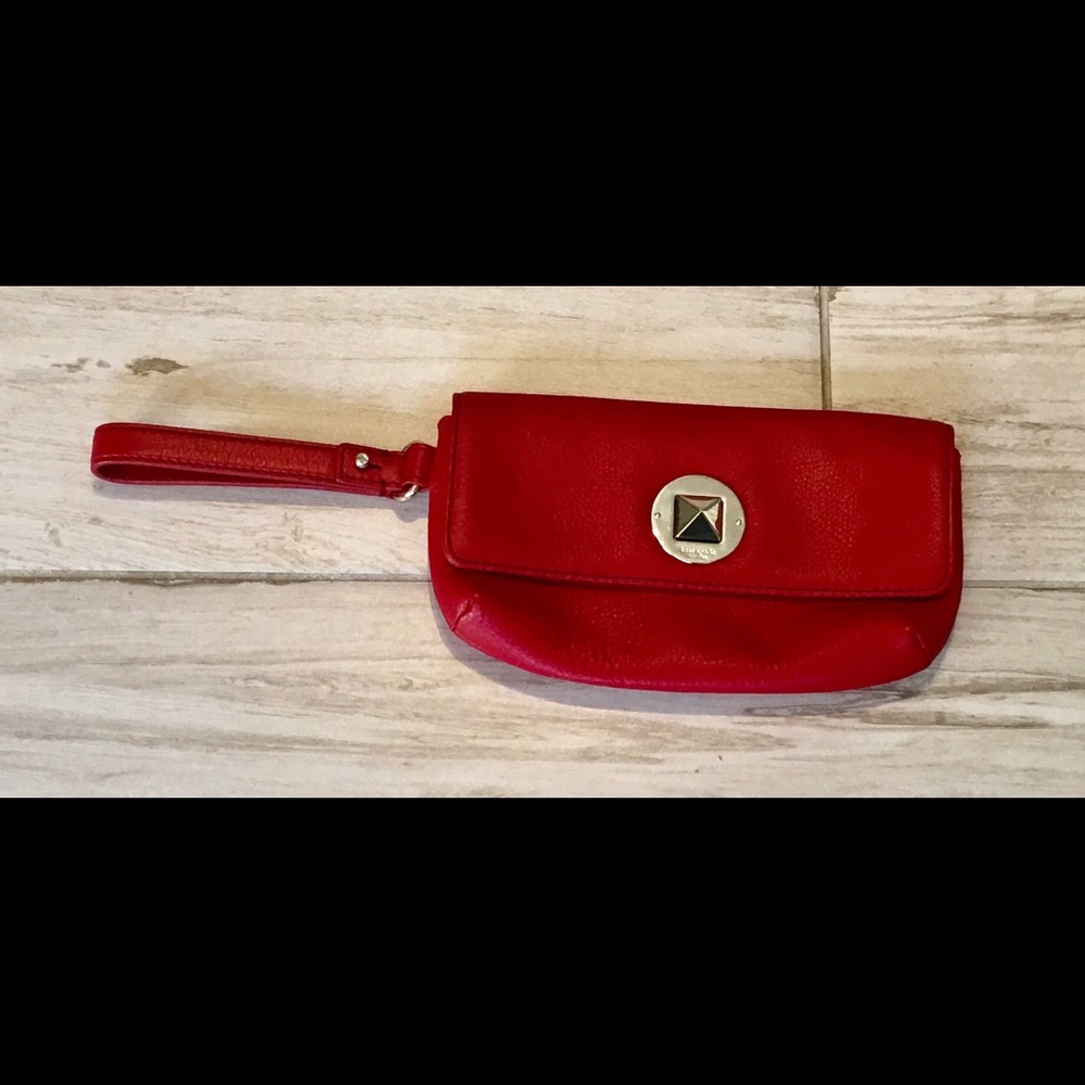 NWOT!! Kate Spade Wristlet! Gorgeous Red Leather!