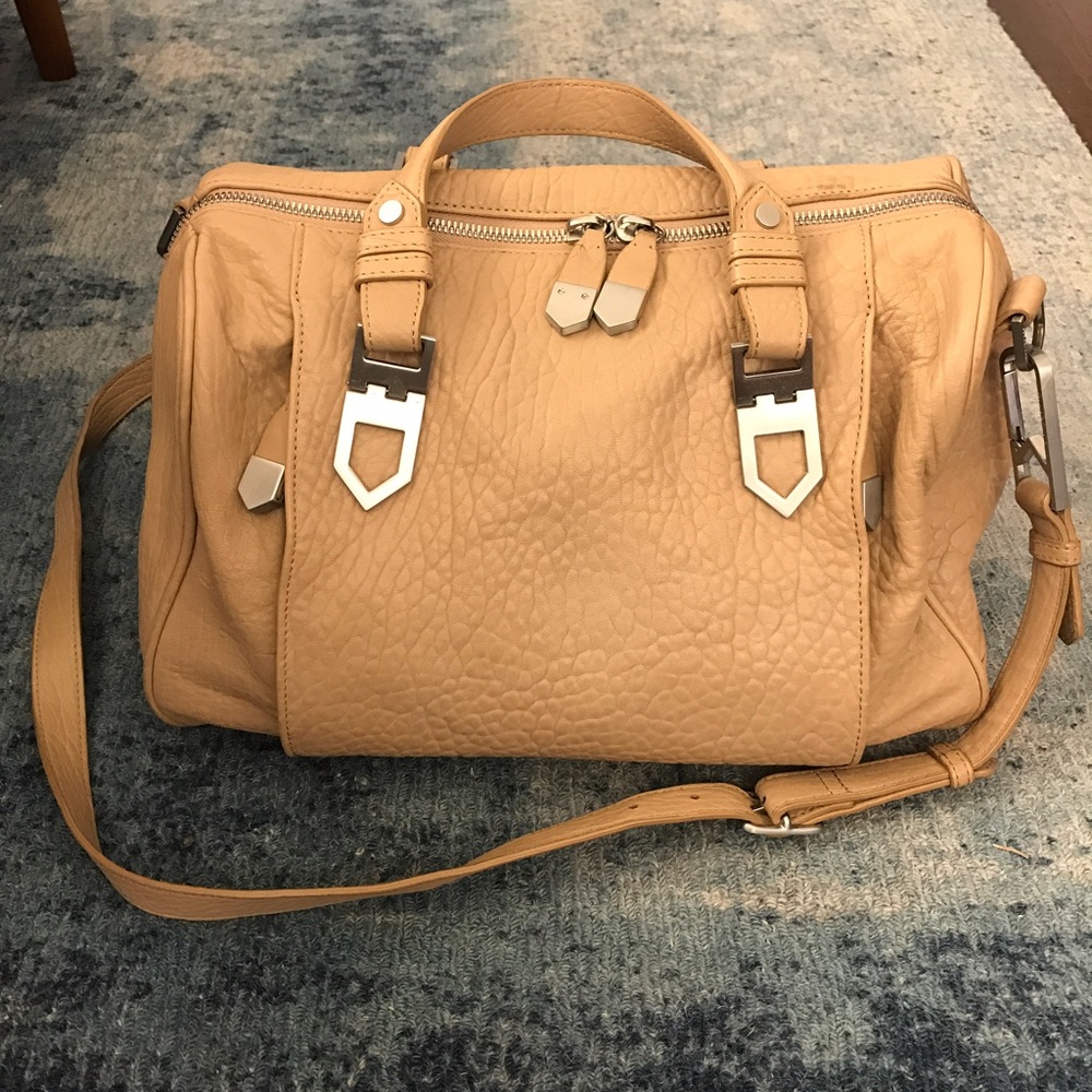 Pebbled Nubuck satchel bag