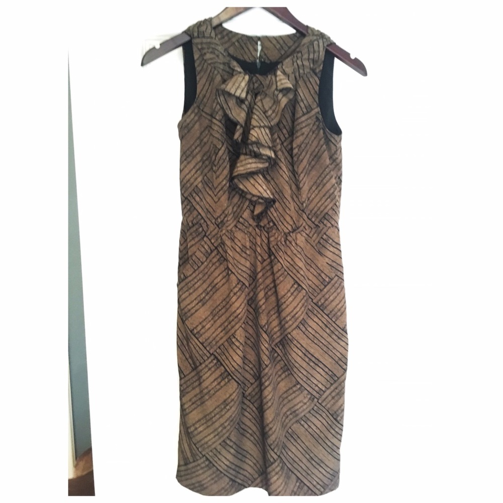 Nine West sz ruffle work shift dress