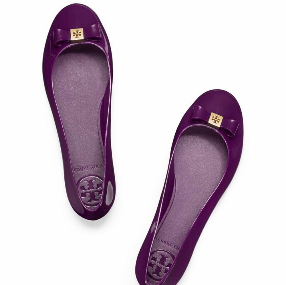 Tory Burch jelly rubber ballet flats!