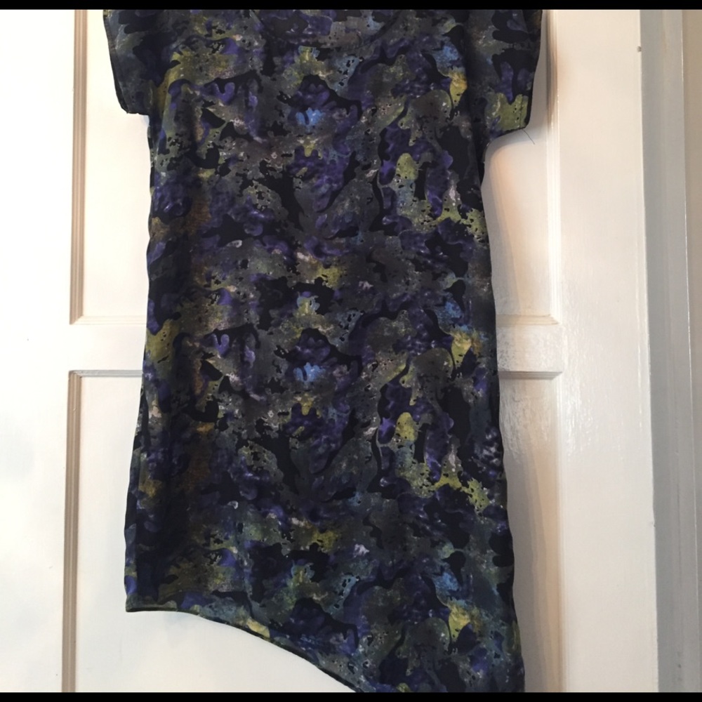 Printed asymmetrical dress