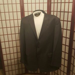 Men's dark grey plaid suit Men's dark grey plaid suit