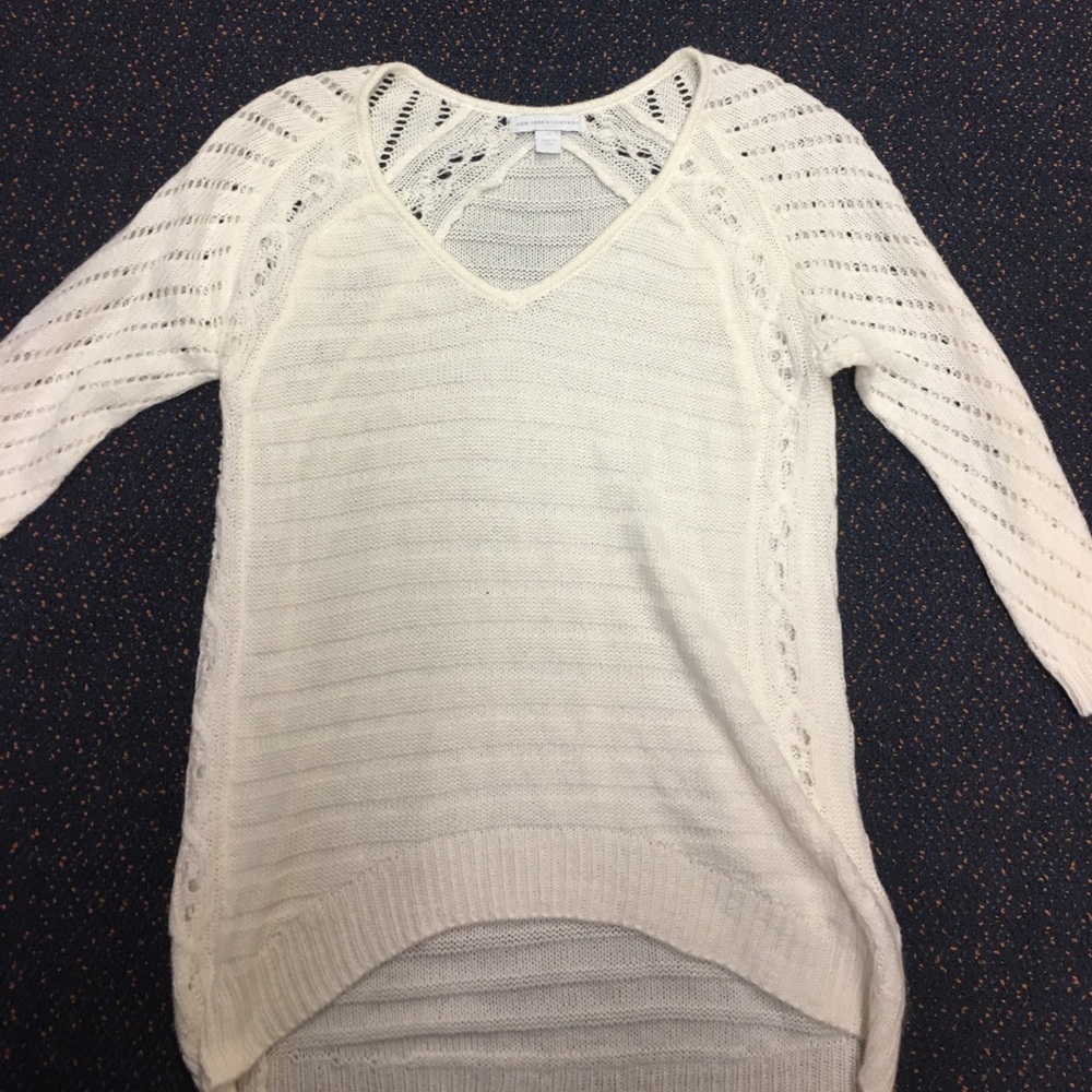 cream sweater