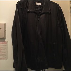 Calvin Klein Black leather jacket