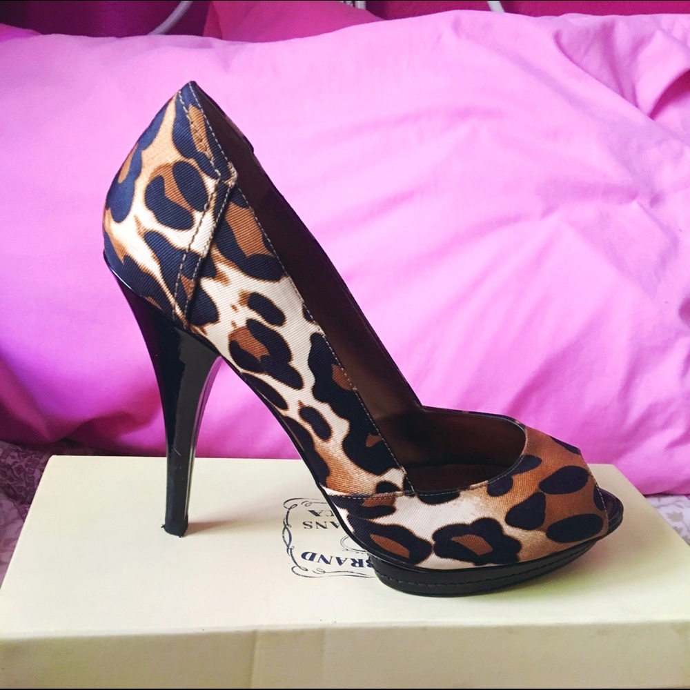 Guess Leopard Print Heels