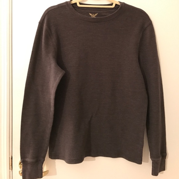 Donated❌ Charcoal gray waffle knit long sleeve - Picture 3 of 5