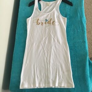 Custom bride mini dress (never worn)