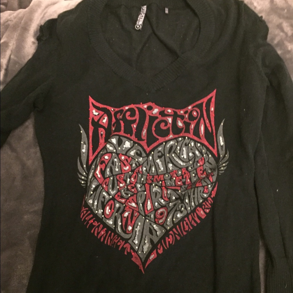 Size medium Affliction sweater
