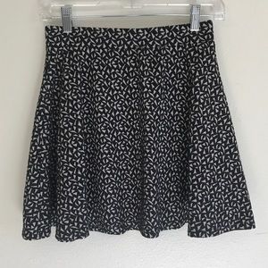 Triangle Print Circle Skirt