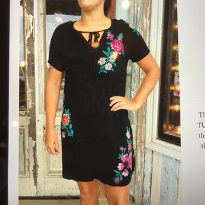 3J by Johnny Was Kari Drawstring Peasant Dress