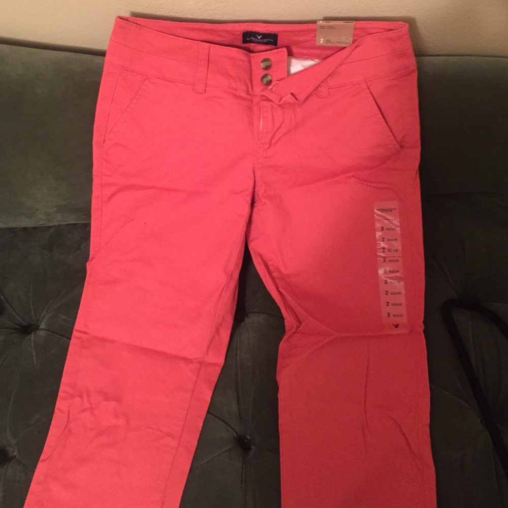 American eagle stretch jeans! NWT. Coral color