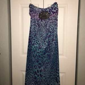 Beautiful Bebe strapless dress.