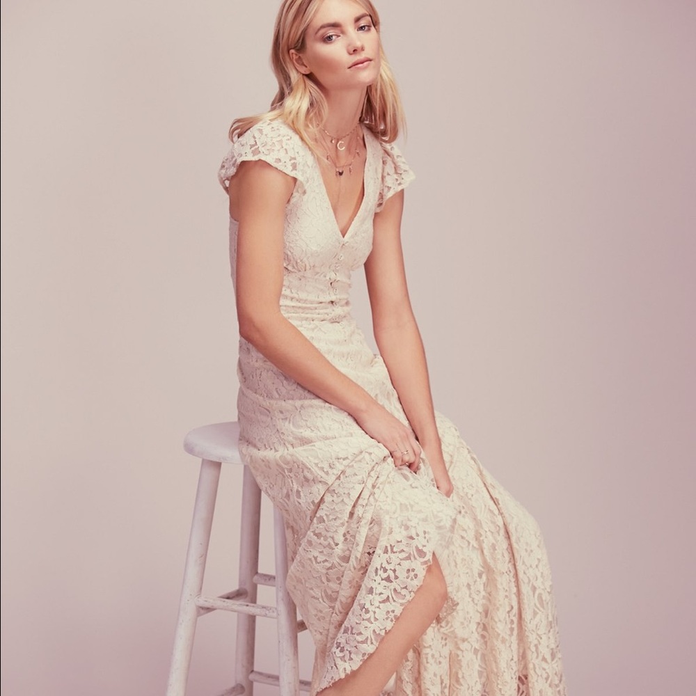 Gorgeous Free people Scarlet dress lace
