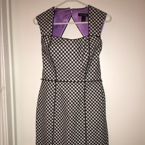 FLASH SALE!! WH/BM Modern Gingham Sheath - Picture 3 of 5