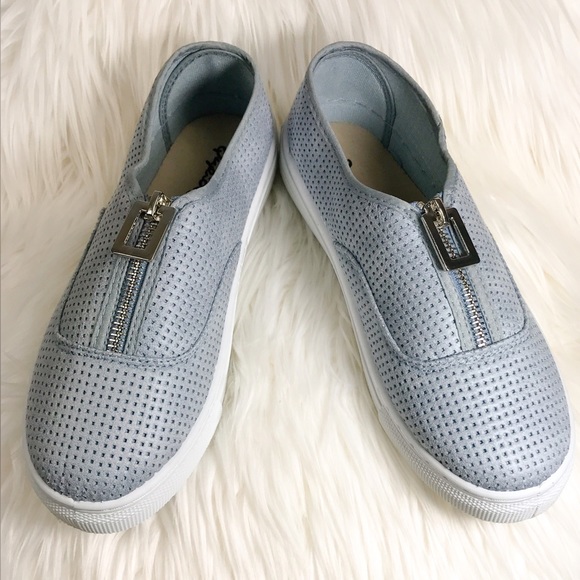 LAST ONE SALE! 🌸Serenity Blue Slip On Sneakers - Picture 5 of 7
