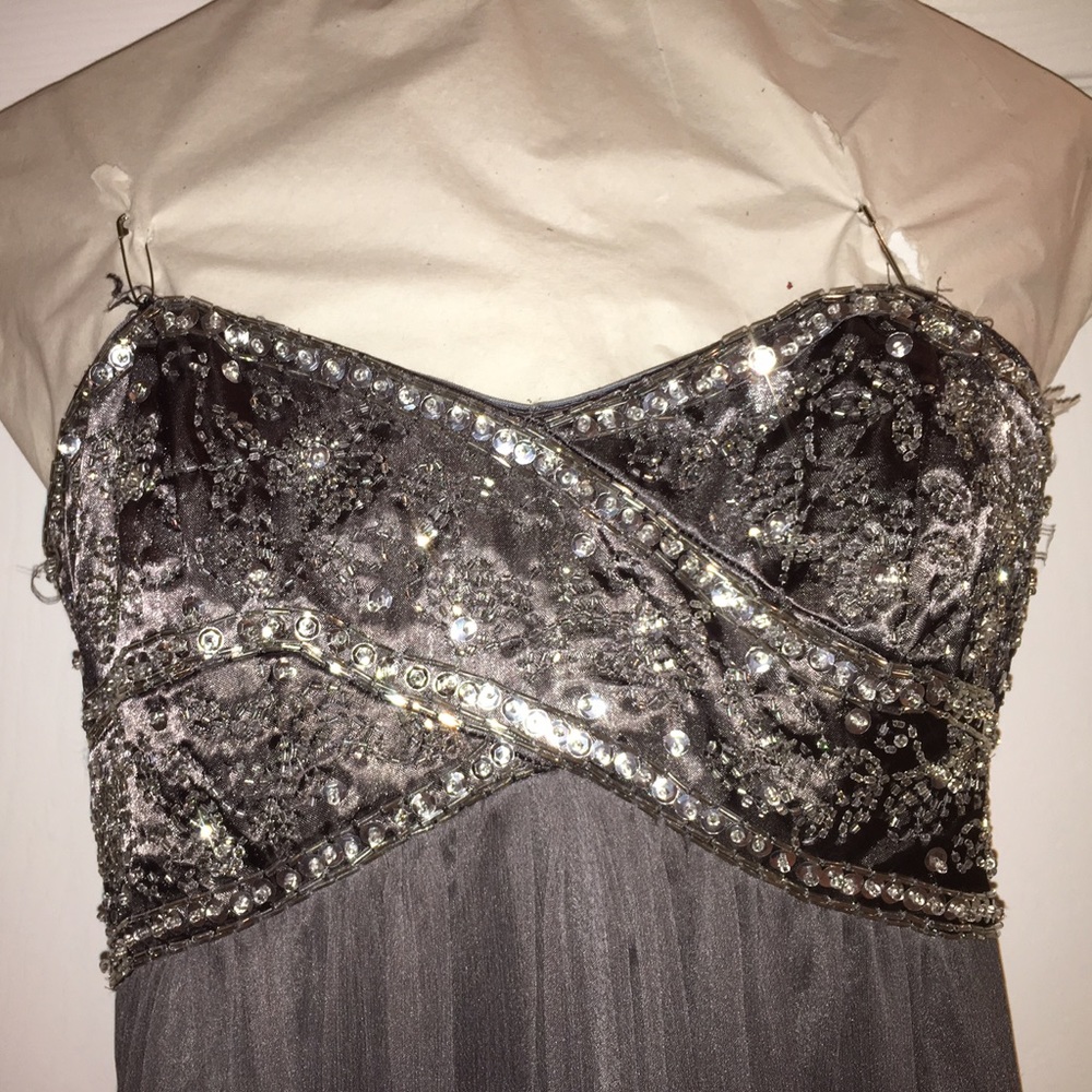 Size 2 Charcoal prom dress