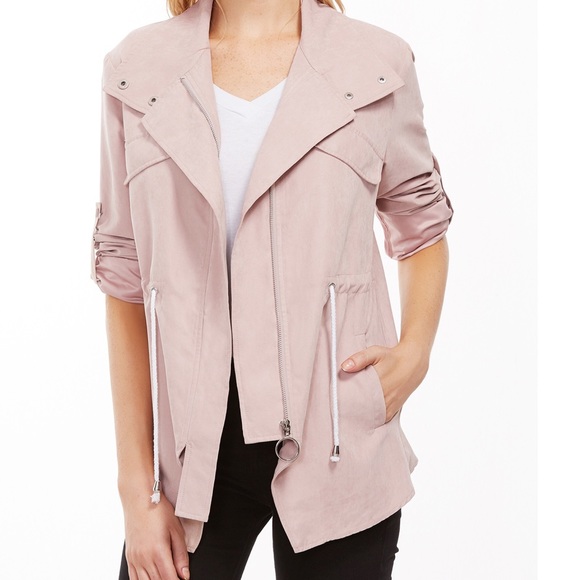 Jackets & Blazers - Hidden Zip Drawstring Jacket
