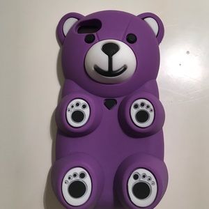 Purple silicone iPhone 5c case
