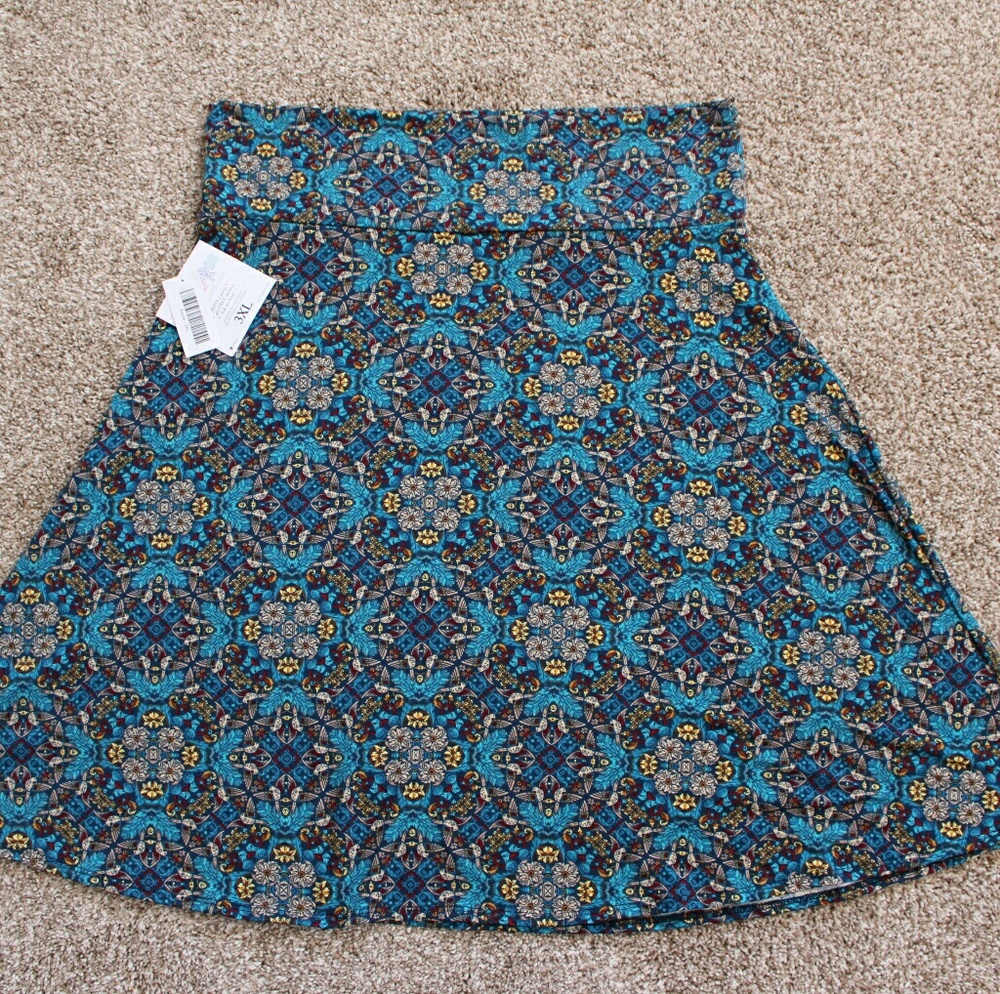 LuLaRoe Azure Skirt NWT