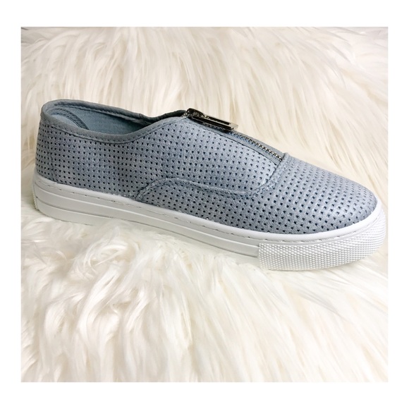 LAST ONE SALE! 🌸Serenity Blue Slip On Sneakers - Picture 3 of 8